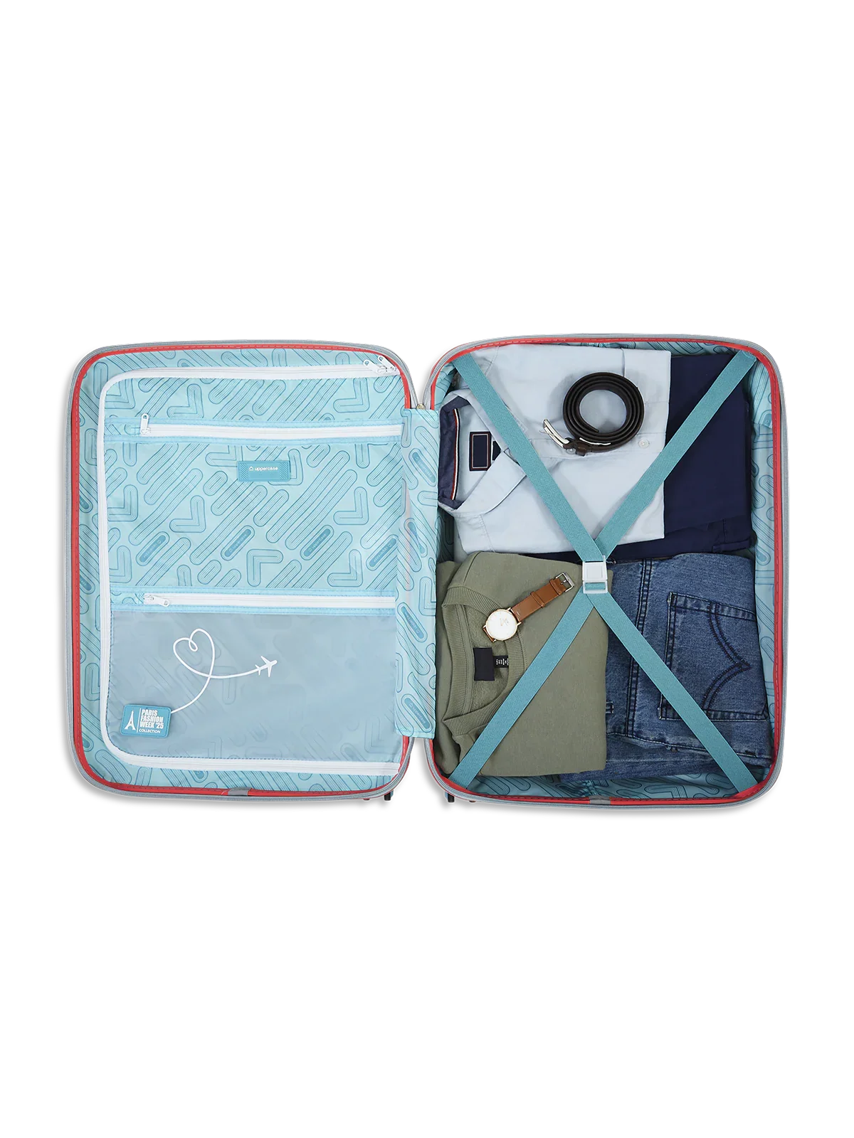 Serendipity Coral & Aqua Set of 2 Large Trolley
